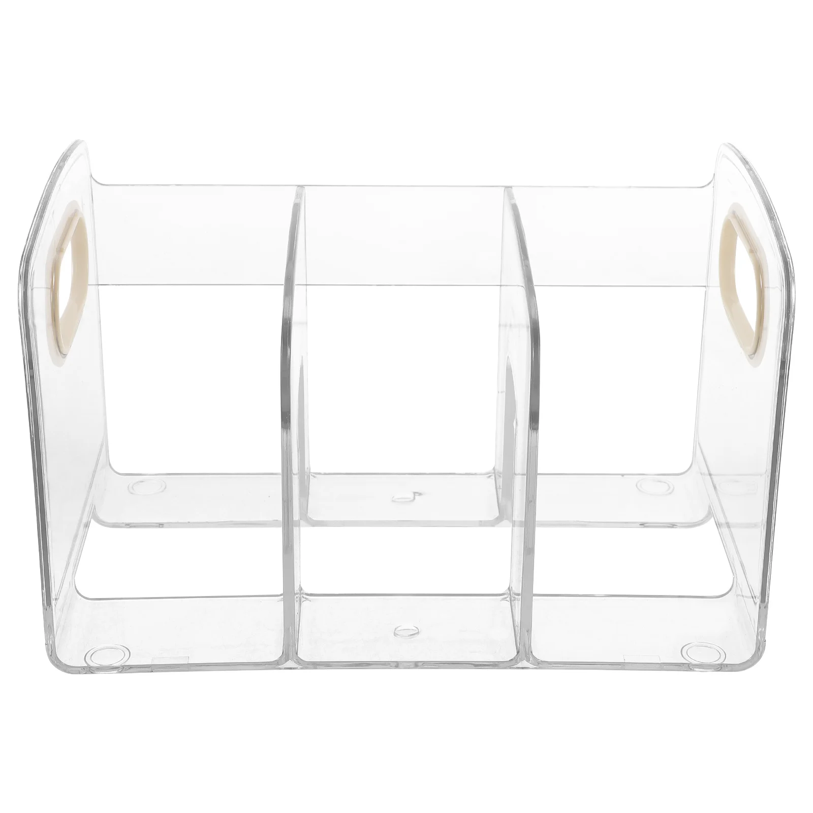 Transparent Book Stand Heavy Duty Bookends For Shelves Magazine File Organizer Acrylic Desktop Storage Box Multi-Function