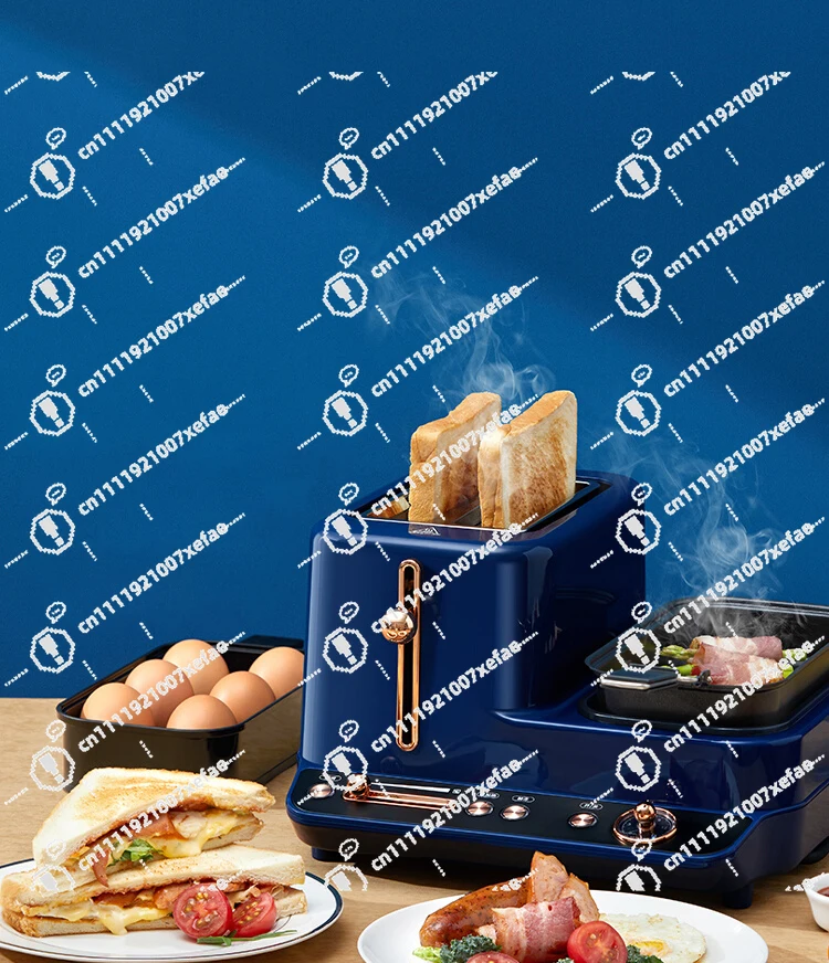

Toaster Home Small Breakfast Machine Multifunctional Automatic Toast Toaster 2 Pack 1 Breakfast Machine