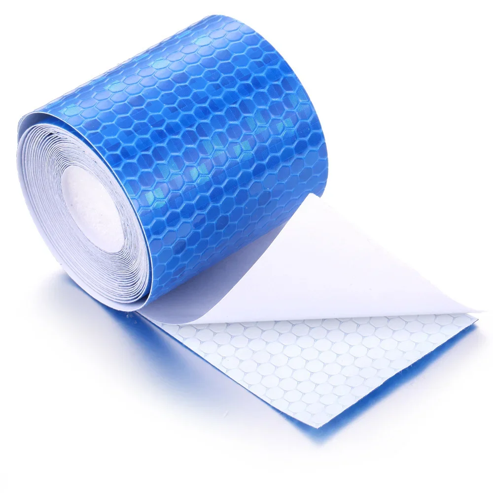 1 Rol 5Cm * 100Cm Reflecterende Tape Voor Nachtwaarschuwing Reflecterende Tape Veiligheidslabel Stickers Reflecterend Materiaal Tape Film