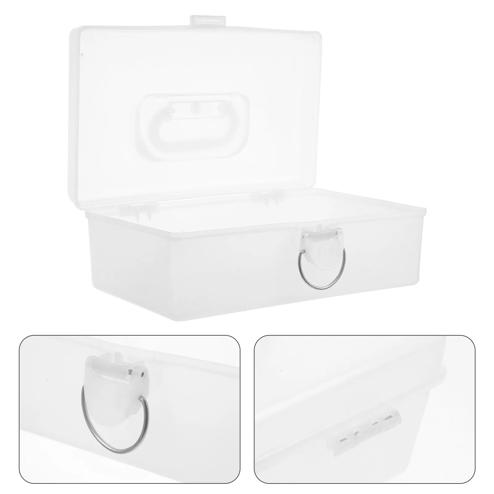 

Large Capacity Plastic Mahjong Organizer Waterproof Storage Box Portable Household Holder Case with Handle for Travel Outdoor