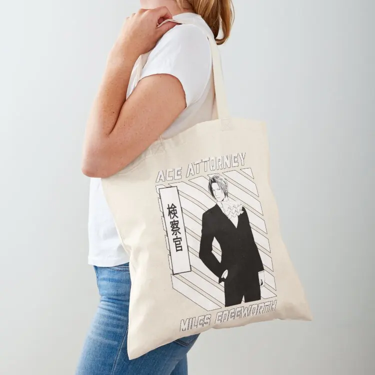 Ace Attorney Fan art artwork Tote Bag foldable reusable bag Women's handbag reusable grocery bags