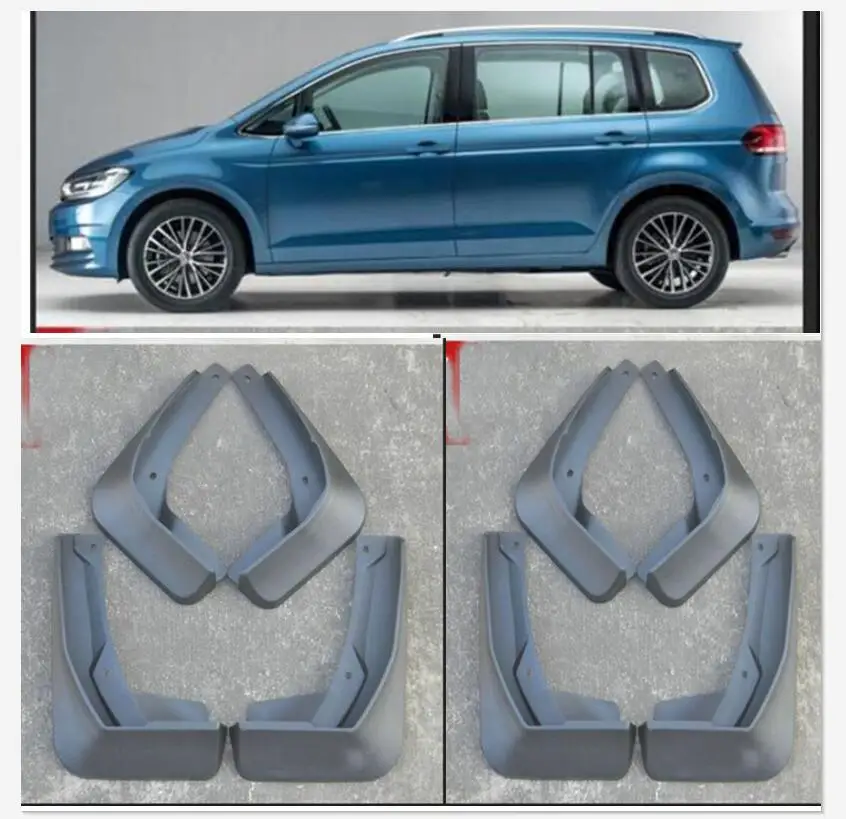 4PCS FIT FOR VW TOURAN 2016 2017  MUDFLAPS MUD FLAP FLAPS SPLASH GUARDS MUDGUARDS 2010 2009 2008 2007 2006 2005 2004