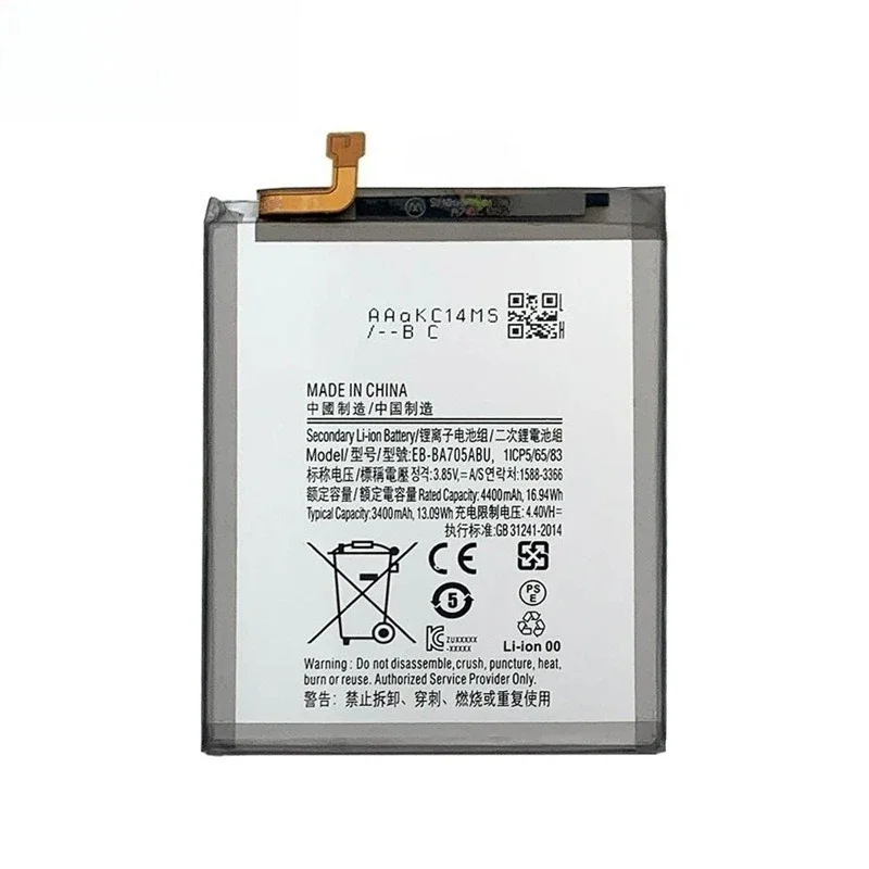 New High-Capacity 4400mAh EB-BA705ABU Phone Battery for Samsung Galaxy A70 A70S A707 Replacement Batteries