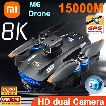 Xiaomi M6 Drohne 8K Professionelle Luft HD Kamera Drohne 5G WIFI Intelligente Hindernisvermeidung mit Bildschirm Fernbedienung UAV