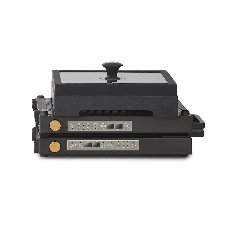 Folding induction cooker independent temperature control synchronous temperature regulation storage stove