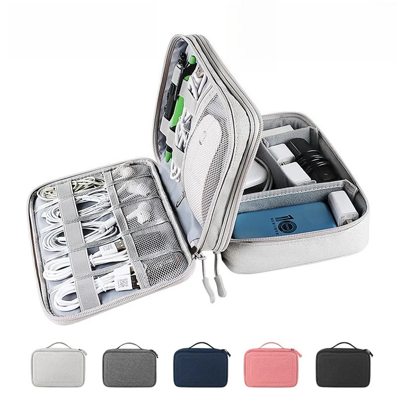 Multi-Functional Waterproof Large-Capacity Digital Accessory Storage Bag Charging Data Cable, Headphones Usb Flash Drive Bag