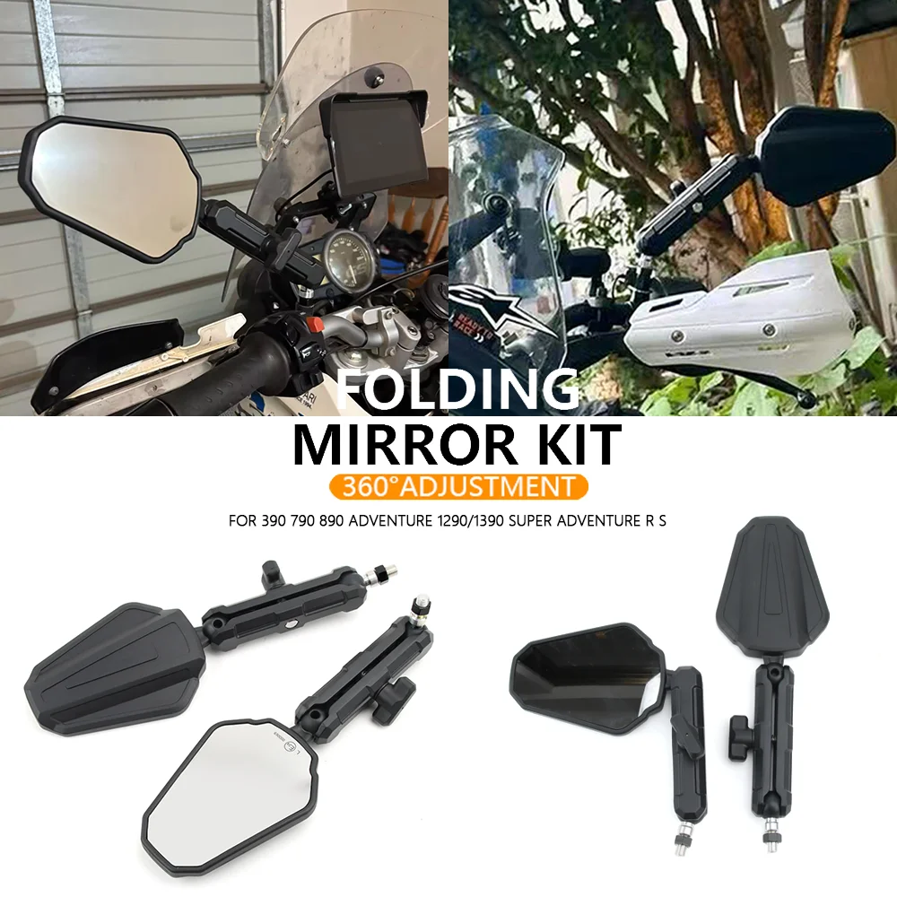

Motorcycle Accessories NEW Rearview Mirror FOR 790/890/1290/1390 Adv ADVENTURE/R Adjustable off-road Side Rearview Mirror 390adv