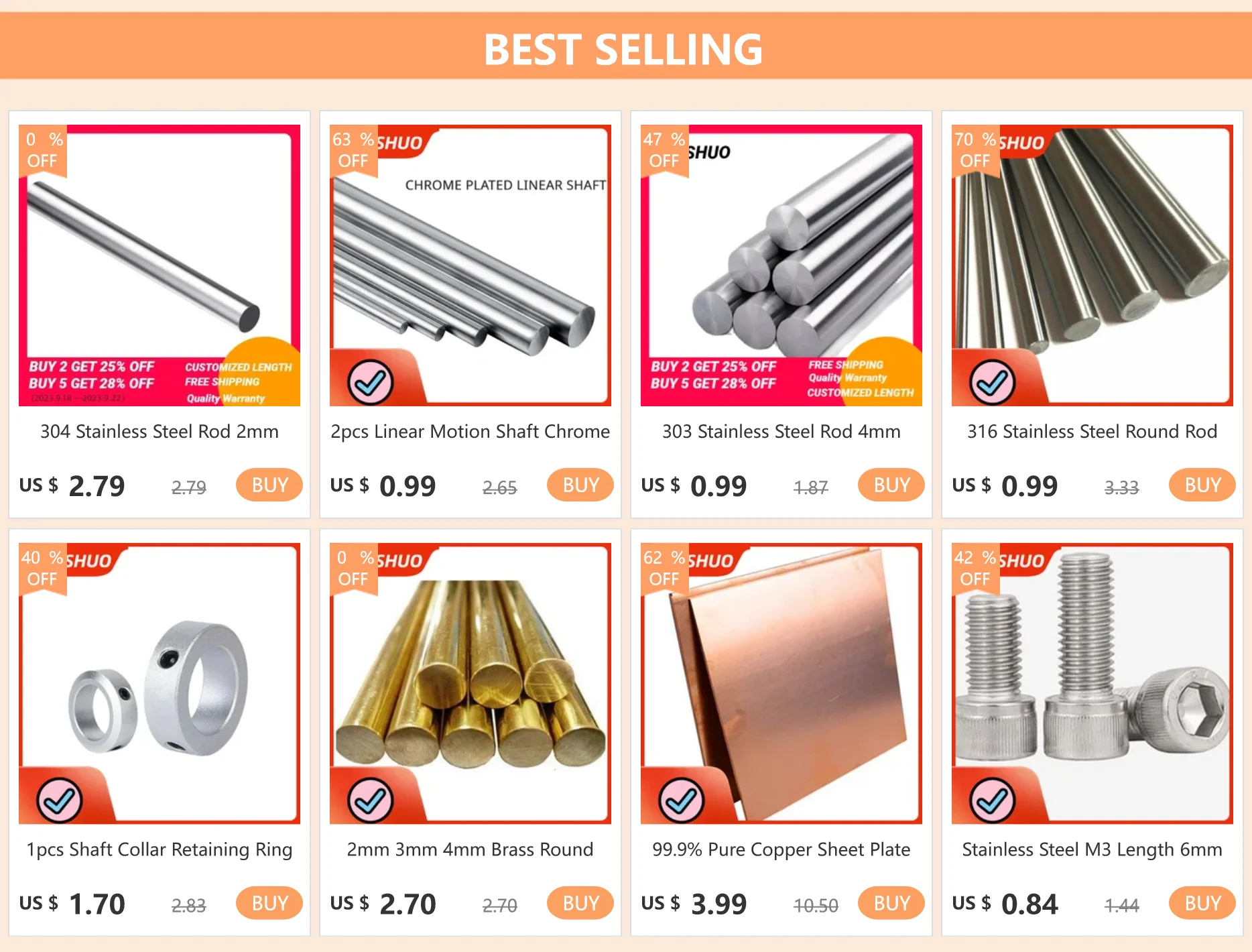 Stab aus Edelstahl 303, 4 mm, 5 mm, 6 mm, 8 mm, 10 mm, 12 mm, 7 mm, 18 mm, lineare Welle, metrische Rundstab, Erdungsstab 100 200 300 500 mm, 700 mm – Detail 3