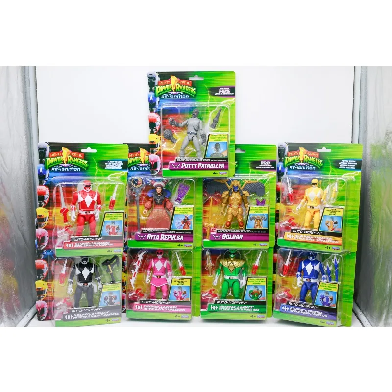 Playmates Mighty Morphin Power Rangers Re-Ignition Auto-Morphin Rita Repulsa Goldar Putty Patroller Doll Toys Collect Ornaments