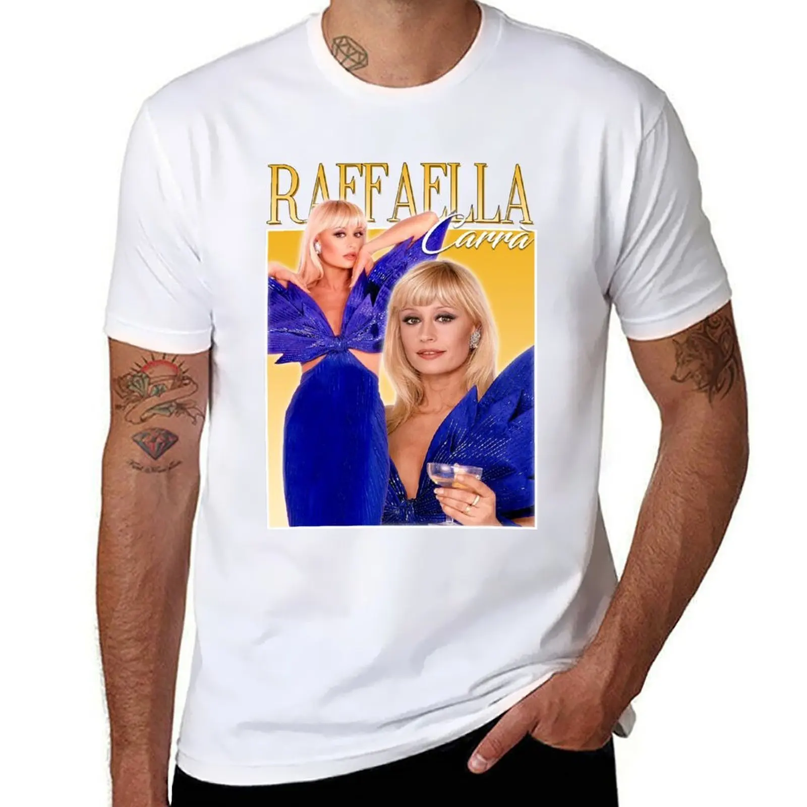 

Raffaella Carrà T-Shirt funny t shirts cotton cotton t shirts man 100% T-Shirt