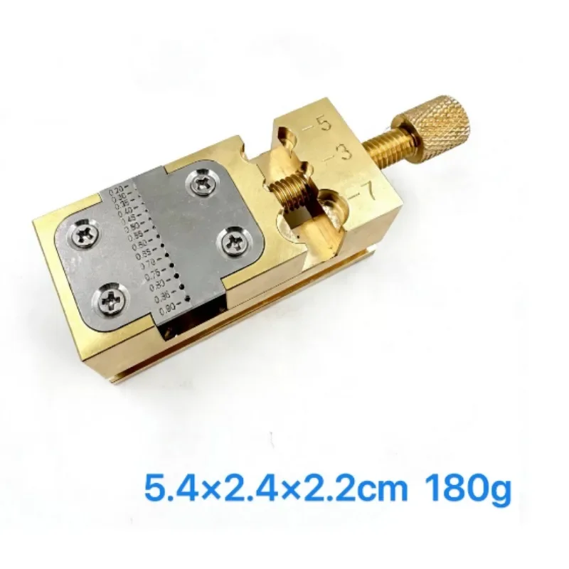 Brass Watch Repair Vise Holder, Bench Fixing Base for Watch Hands, Stem & Movement Wheel Clamping