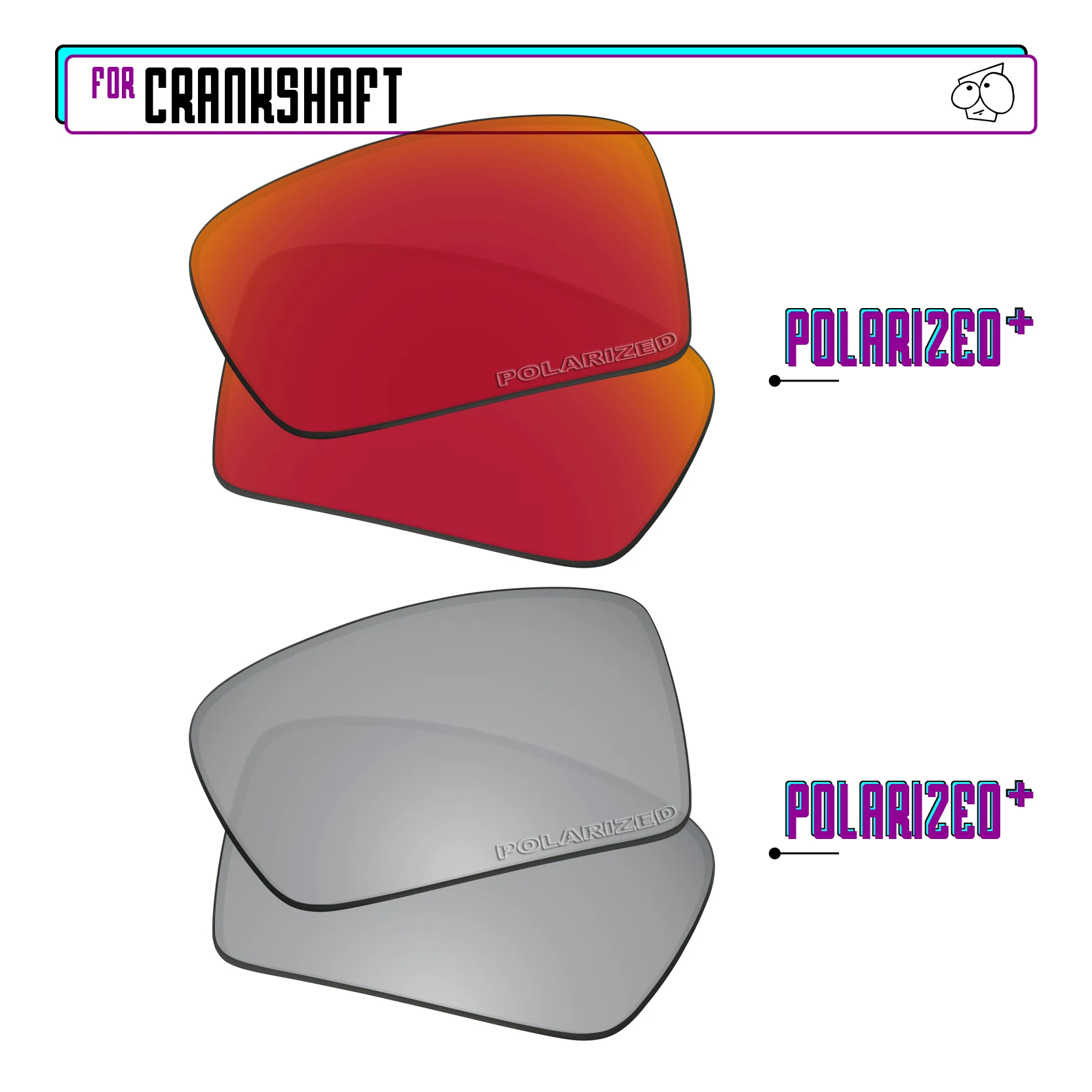 

SunglassDoctor Polarized Replacement Lenses for Oakley Crankshaft OO9239 60mm Sunglasses - Multiple Options