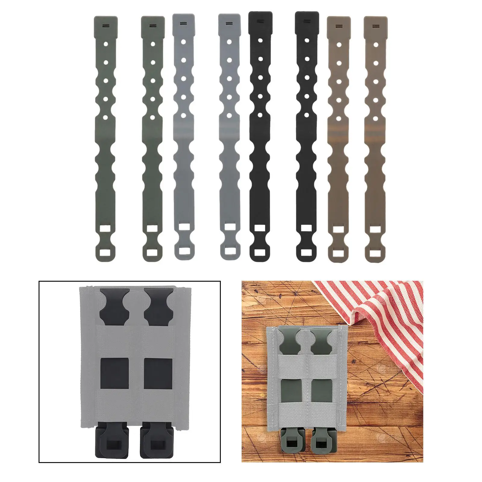 2x Tailor Malice Clips Riemgespen Flexibele vestaccessoiretas