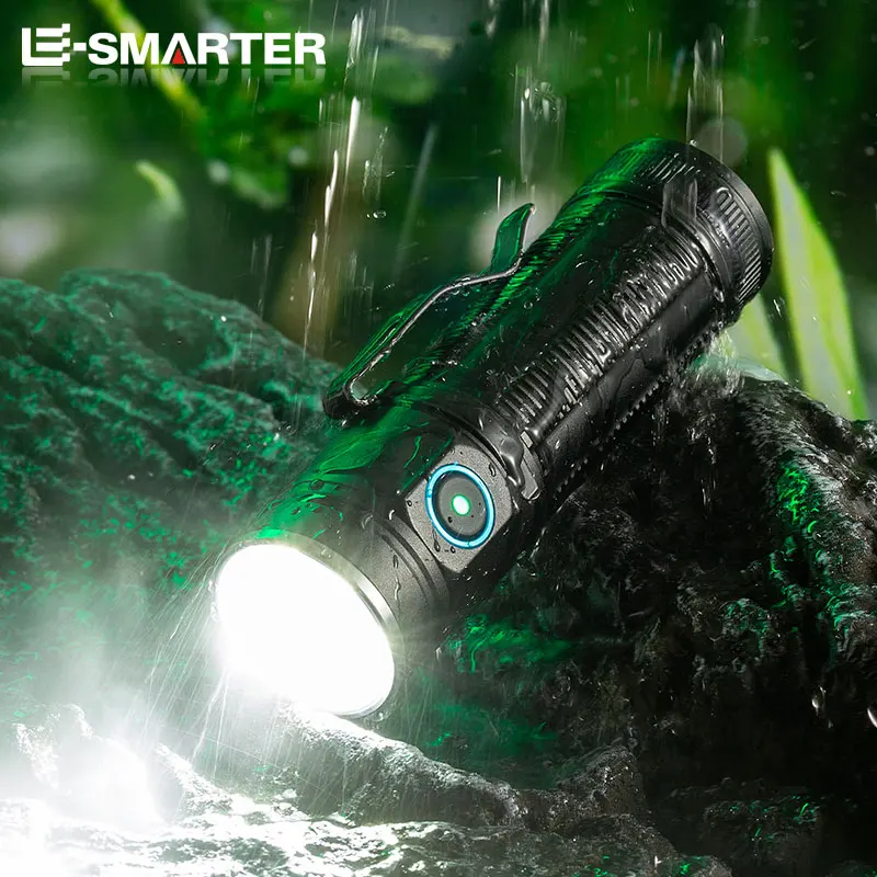 Powerful 6 LED EDC Flashlights 3000Lumen Portable Rechargeable Torch Outdoor Waterproof Hiking Camping Emergency Work Light