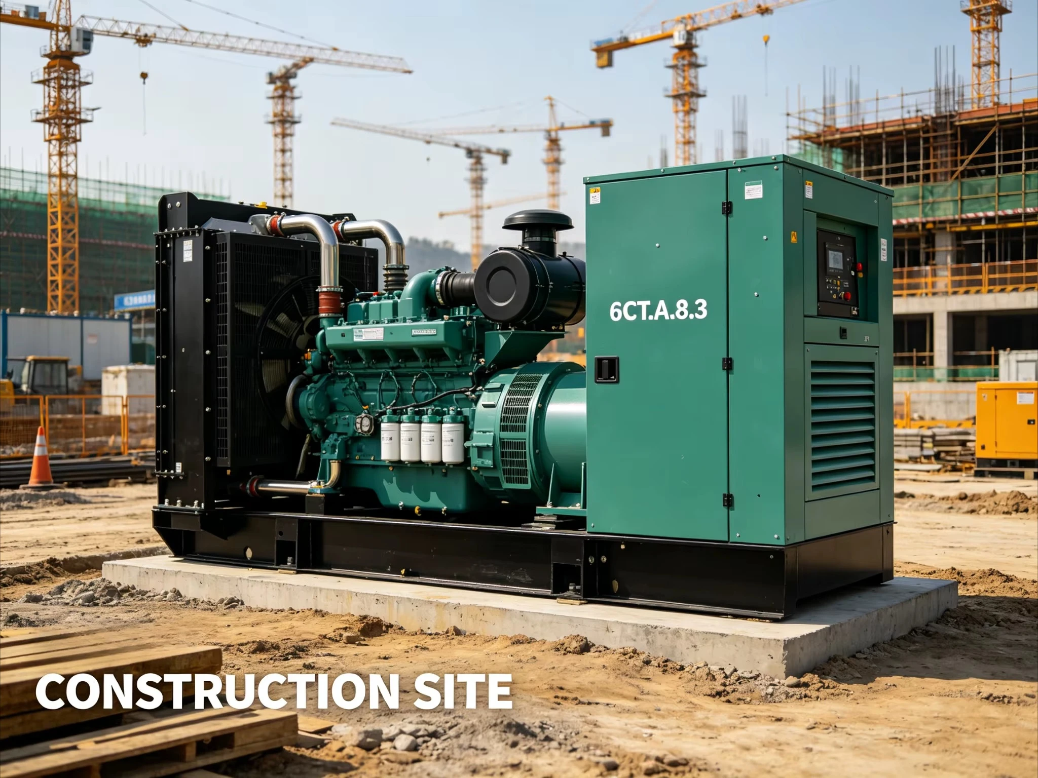 200kW Silent Diesel Generator Displacement Mechanical Pump 202g/kWh Low Fuel Industrial Diesel Generator Set