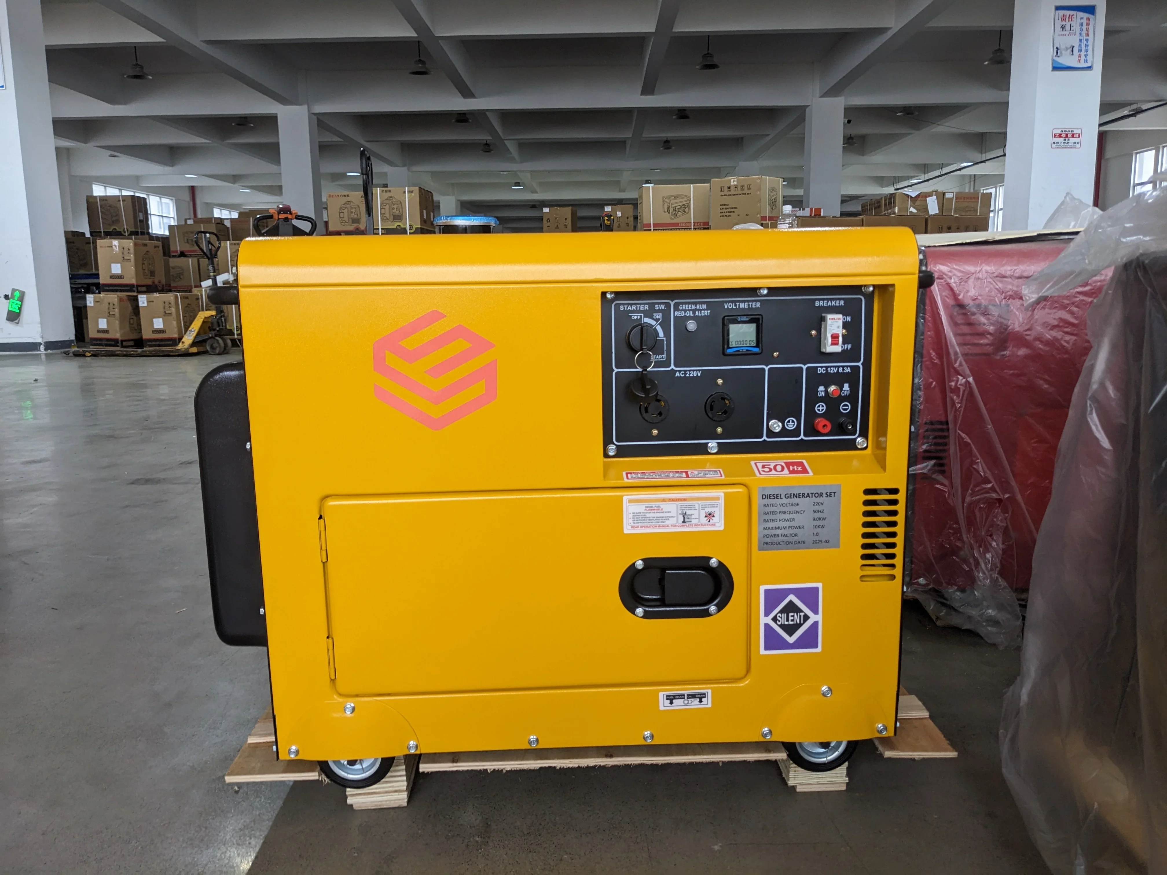 YHS Factory Price 5KW 6kw 8kw 10kw 3 Phase Silent Diesel Power Generators  Electric Start Generator diesel