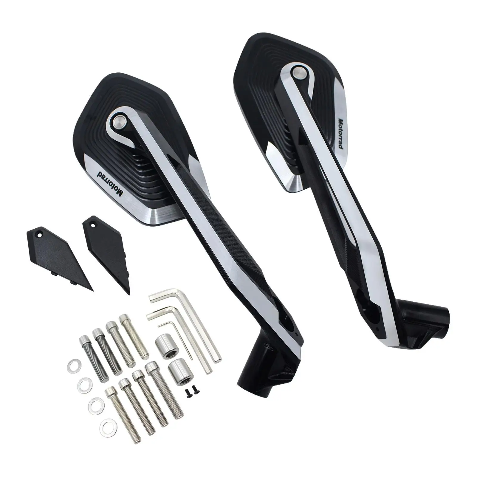Motorcycle Rearview Mirror Accessory 1 Pair for R1250GS Adventuer Simple Installation Lightweight Motorbike Accessories