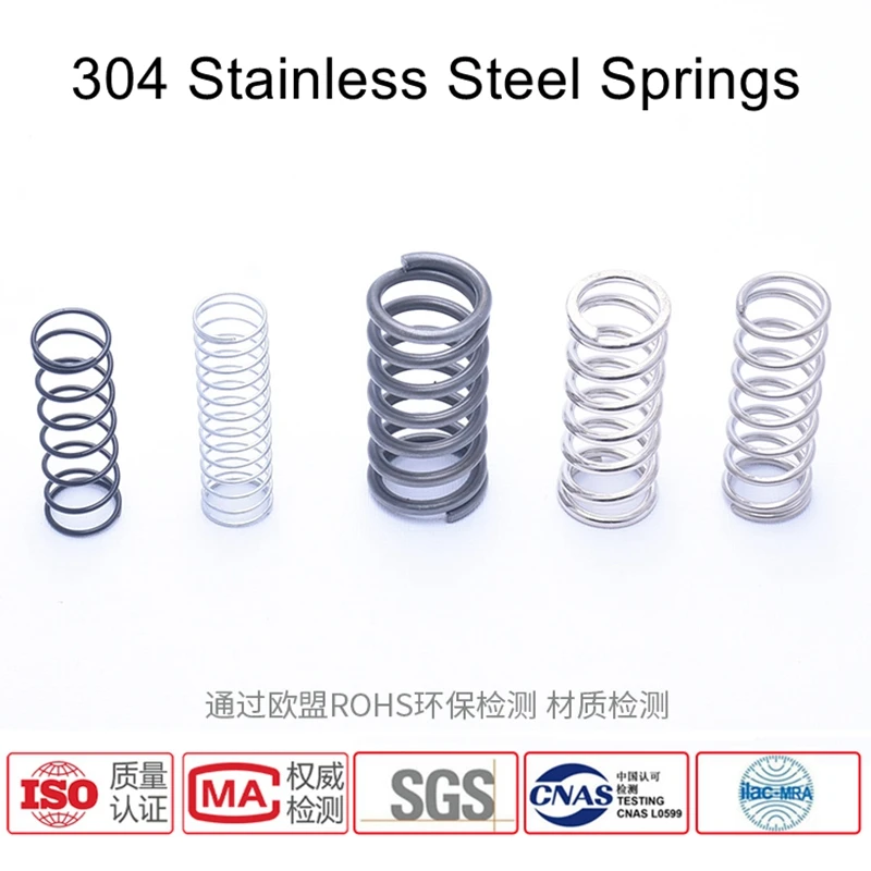 10PCS/LOT ReadStar Stainless Springs 1.6mm Wire Pressure Springs Customize Size Available Compression Springs