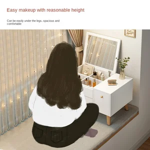 Fenster Tidy Tisch, Schrank in einem Raum, kleiner, moderner und einfacher Make -up -Tisch, Zuhause und Lager 6 Hauptverkaufstabelle zum Nachdenken - №3