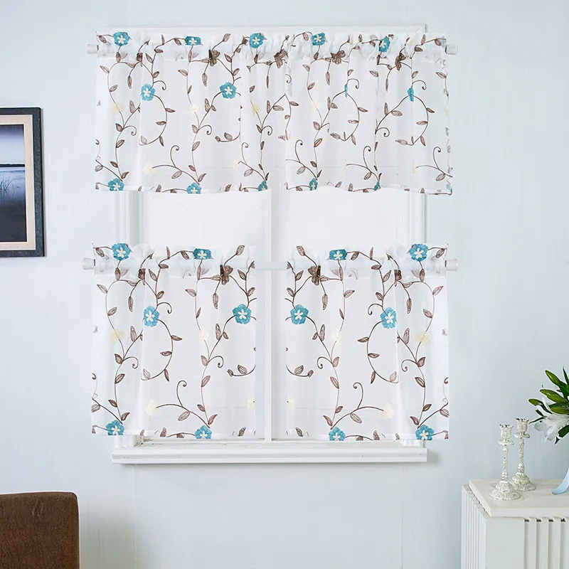 (110) Customized New Japanese and Korean Kitchen Coffee Curtains