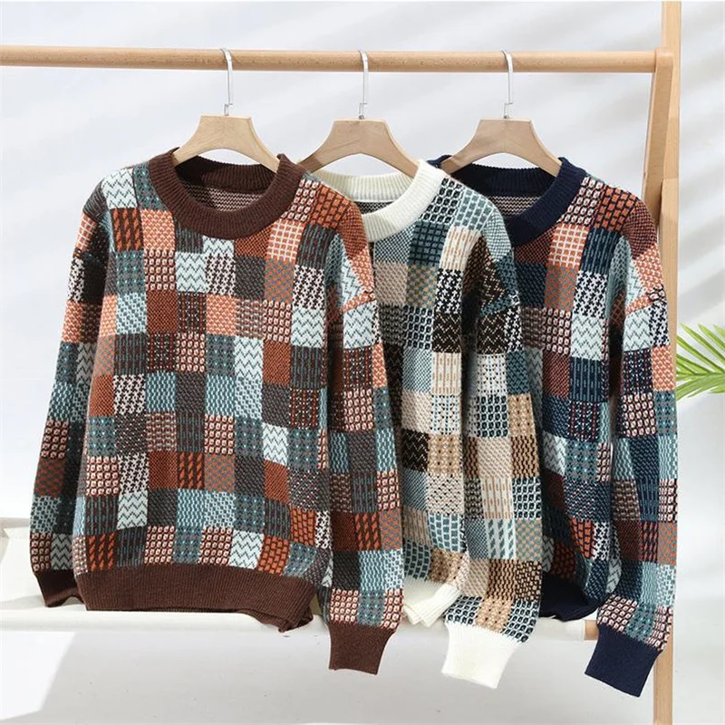 

Elastic Skin-Friendly Knitted Men Sweater O-Neck Pullovers Casual Winter New Quality Soft Comfortable Designer Sueters De Hombre