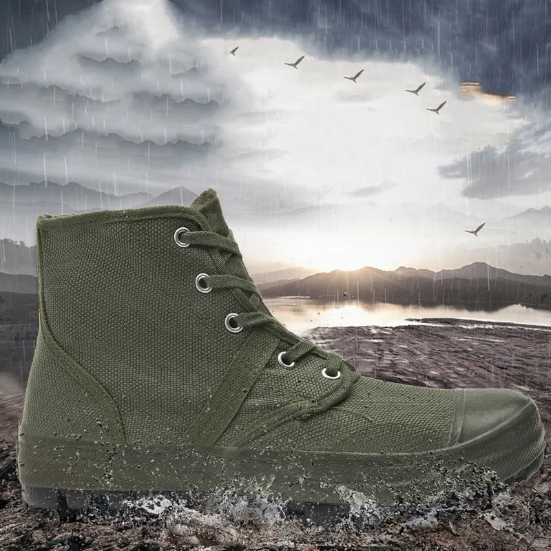 Botas de goma antideslizantes corte alto para trabajo y senderismo - imagen 3