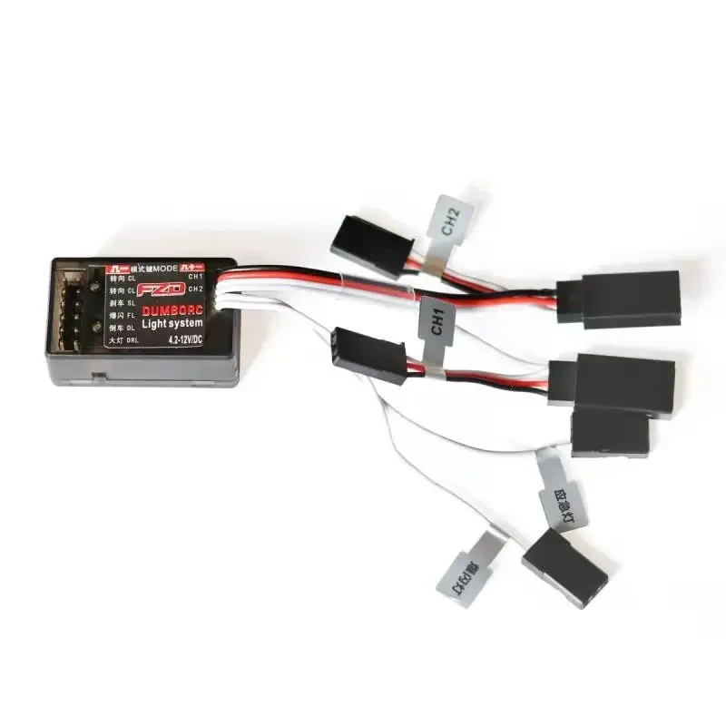 DUMBORC FZD Simulation Light Controller LED System Kit 4.2-12.4V for 1/10 1/8 RC Drift Car Truck Axial LED Controller Module