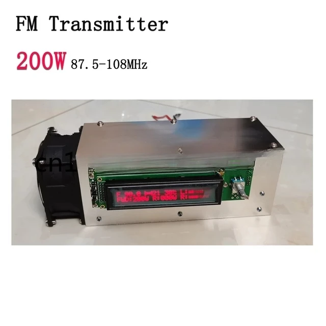 120W  Adjustable 87.5-108MHz FM Transmitter Radio Station Ham Full Protection Design Support SD Card MP3 High Precision