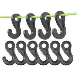 1Pcs Heavy Duty Bungee Cord Karabiner Hook Elastic Shock Cord Hook For Fasten Camping Tent Bungee Cord End Camping Tent Hook