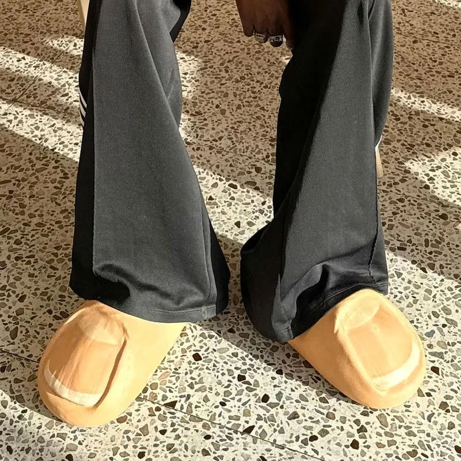 Funny Big Toe Slides Cosplay Props Slippers for Party Halloween Home Use Gift Idea