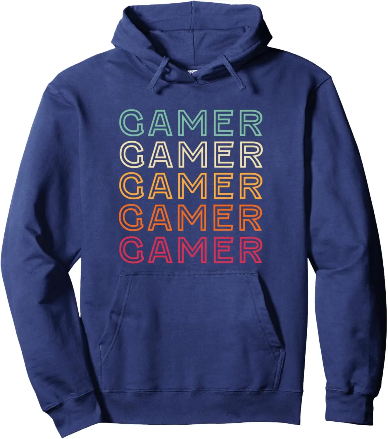 Funny Gamer Retro Vintage Gamer Pullover Hoodie Print Original Design Gifts Hoodie Women Mens Sweatshirt Customizable Sweatshirt