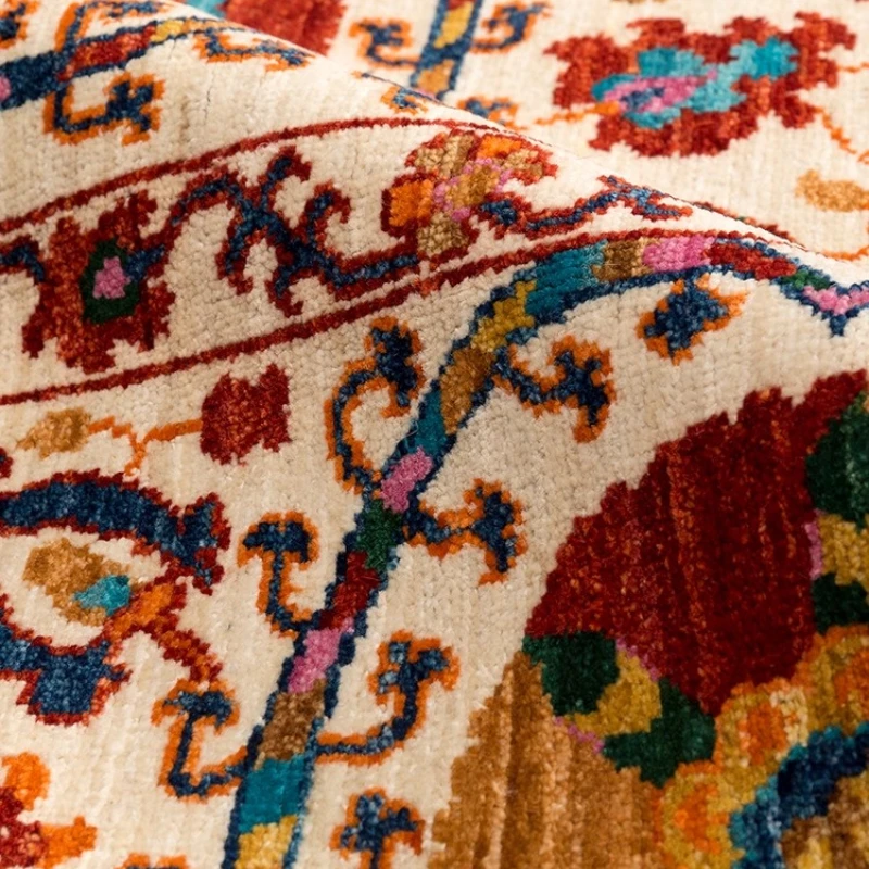 Imported retro American hand-knotted villa wool living room large carpet