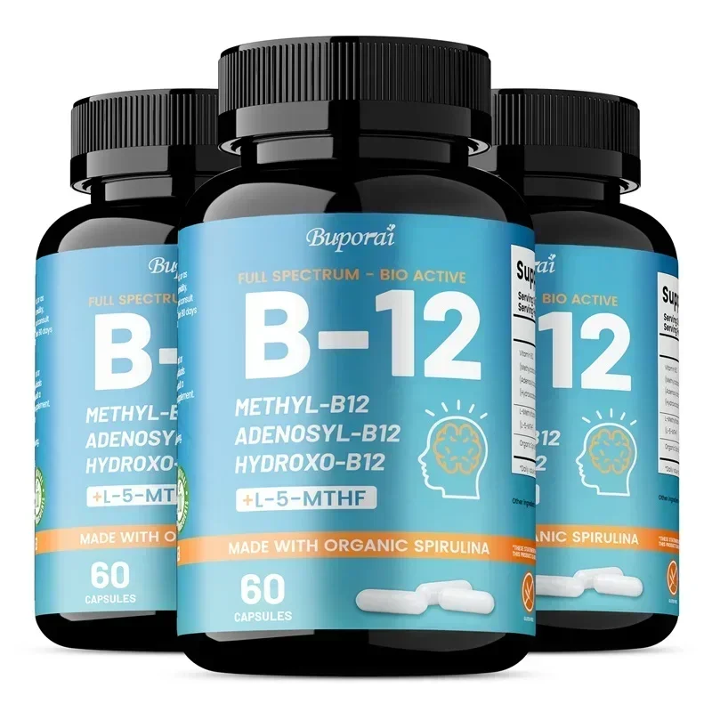 Vitamin B12 - Benefits Brain and Heart Function, Boosts Metabolism, Supports Memory and Learning, Helps Boost Natural Energy