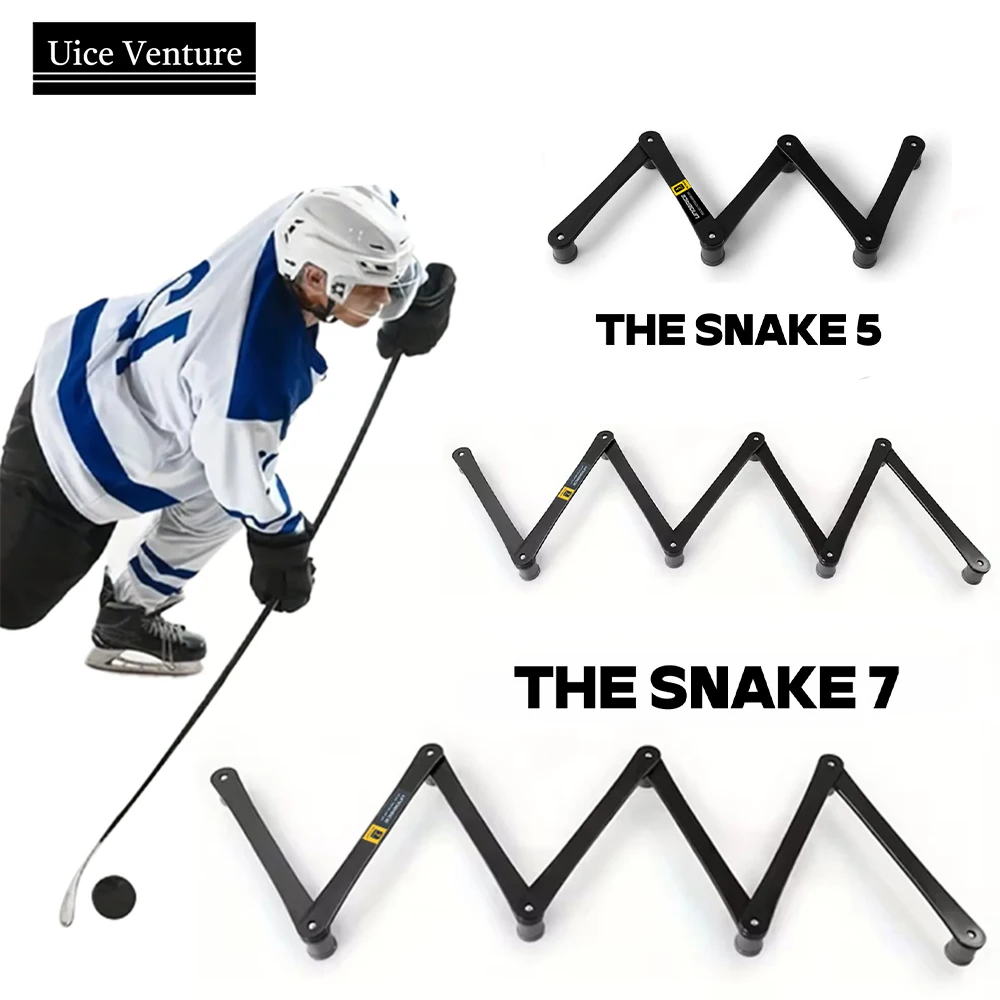 

Stickhandling Trainer Tool 5/7-Section Ice Hockey Training Equipment Lightweight Adjustable for Puck Control Stick and Speed