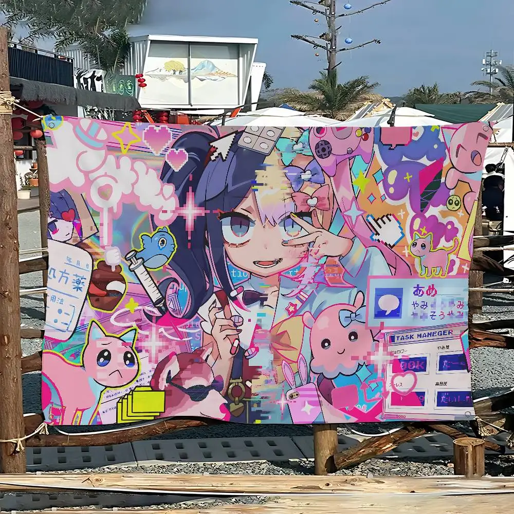 Game N-Needy Streamer Overload Small Size Cheerleading Banner Hand Pulled Flag Outdoor Atmosphere Flags