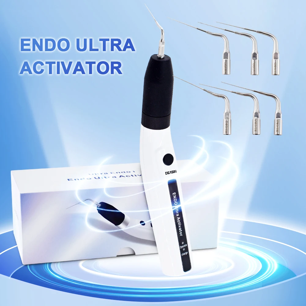 

Portable rechargeable dental ultrasonic activator endo files irrigator handpiece for root canal preparation