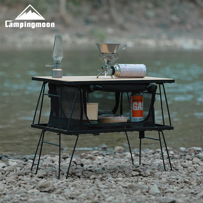 CAMPINGMOON T-230 Multi Functional Folding Table Foldable Picnic Camping Table Barbecue Table