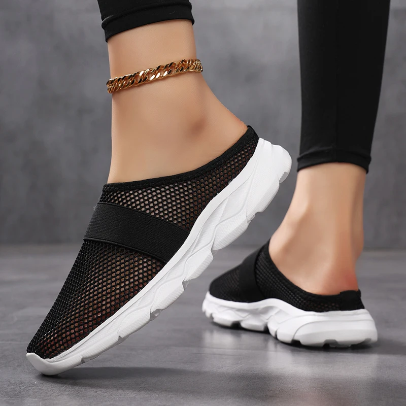 Damenschuhe, einfarbig, Sommerschuhe für Damen, Schuhe, Hausschuhe für Damen, bequem und atmungsaktiv