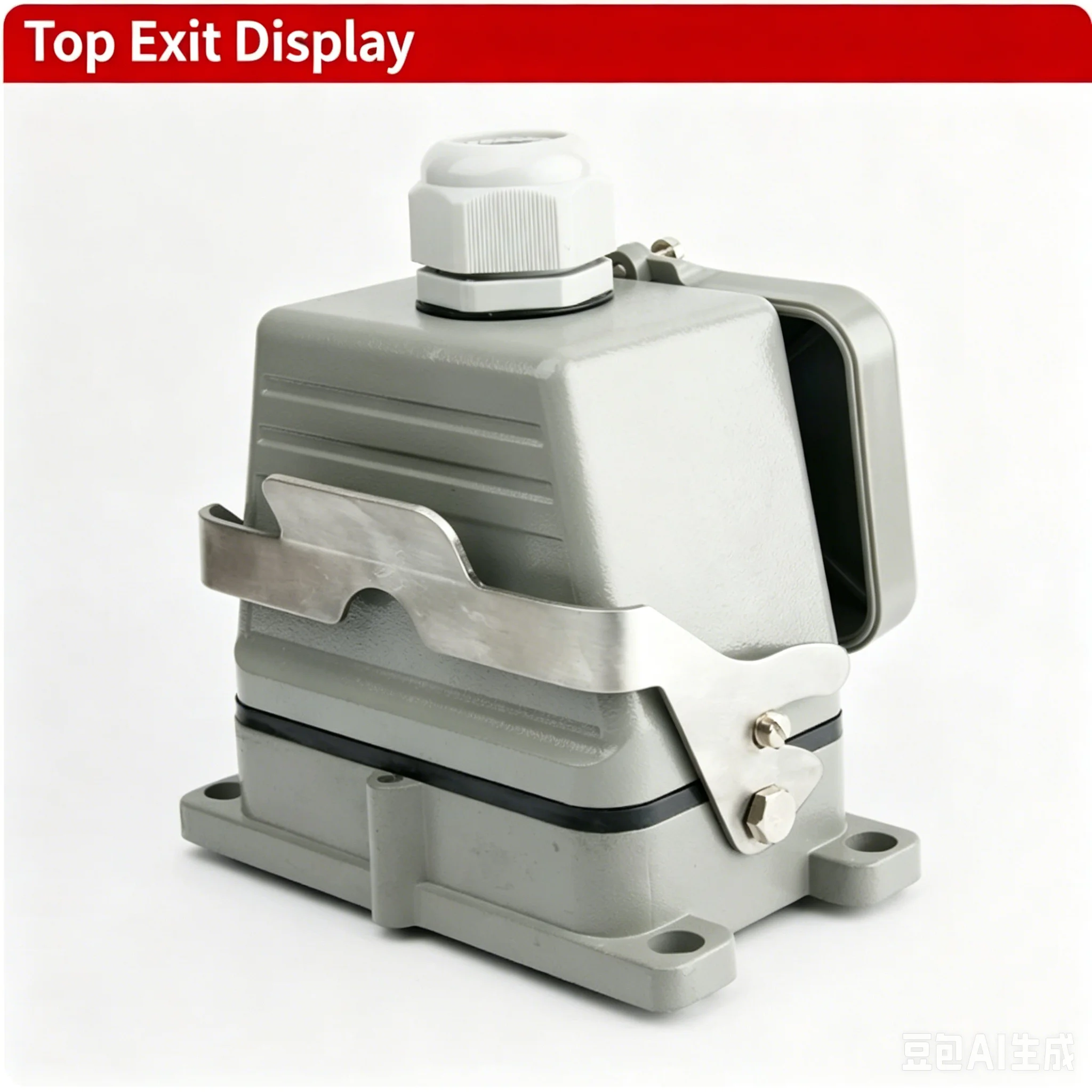 HDC-HE-048M HE-048F Rectangular Heavy-Duty Connector 48-Pin Industrial Waterproof Aviation Plug and Socket 16A with Cover