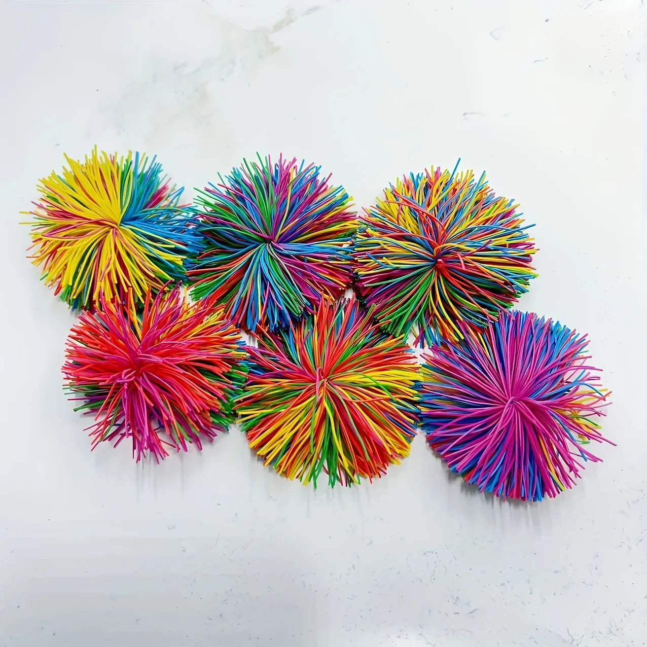 

Colorful Soft Bouncy Squeeze Ball Sensory Play Stress Relief Toy