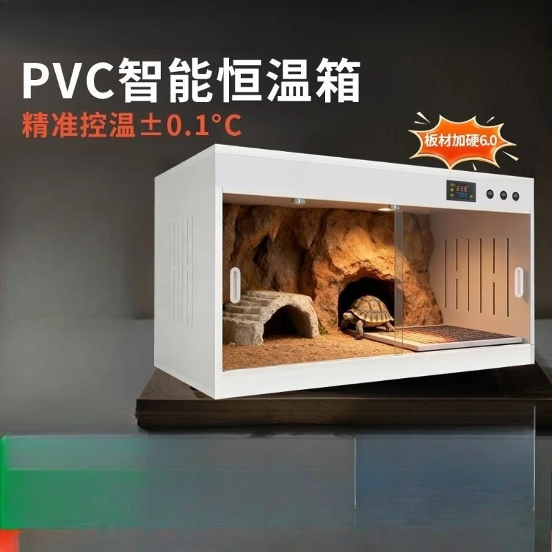 Smart Thermostatic PVC Vivarium, Heated Insulated Breeding Box for Crawling Pet Rearing