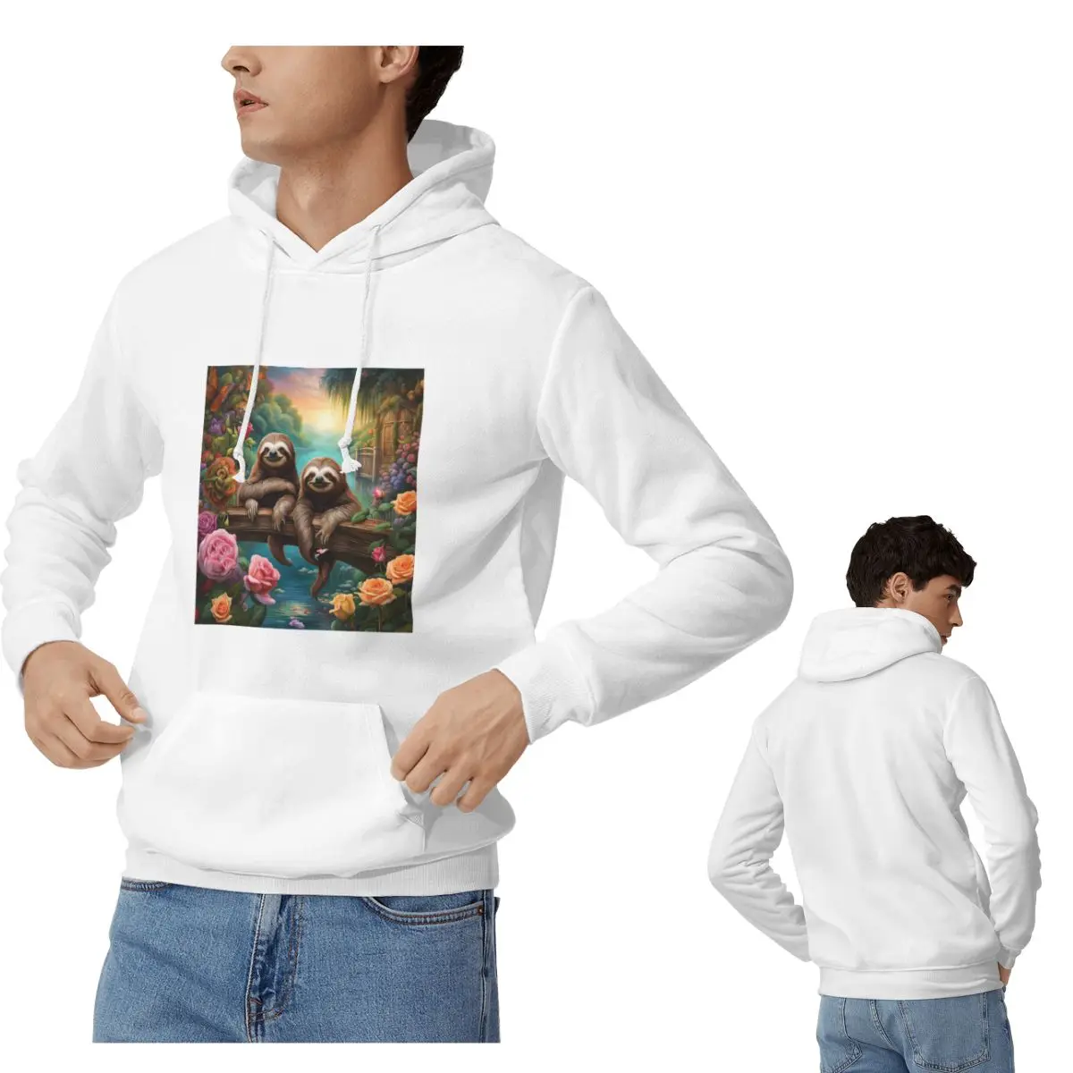 

Милые толстовки с принтом ленивца для мужчин и женщин, повседневные пуловеры, толстовки в стиле хип-хоп, уличная одежда с длинными рукавами, осень-зима