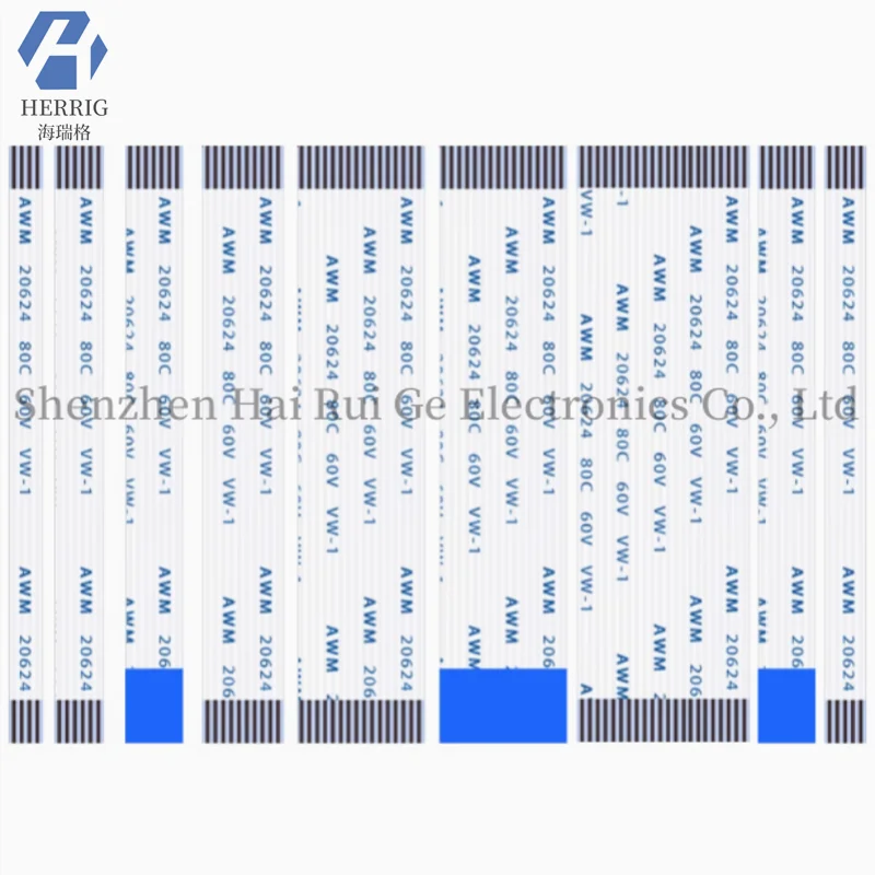 10PCS FFC FPC flat flexible cable spacing 0.5MM 20P~40P length direction A reinforced in the same direction