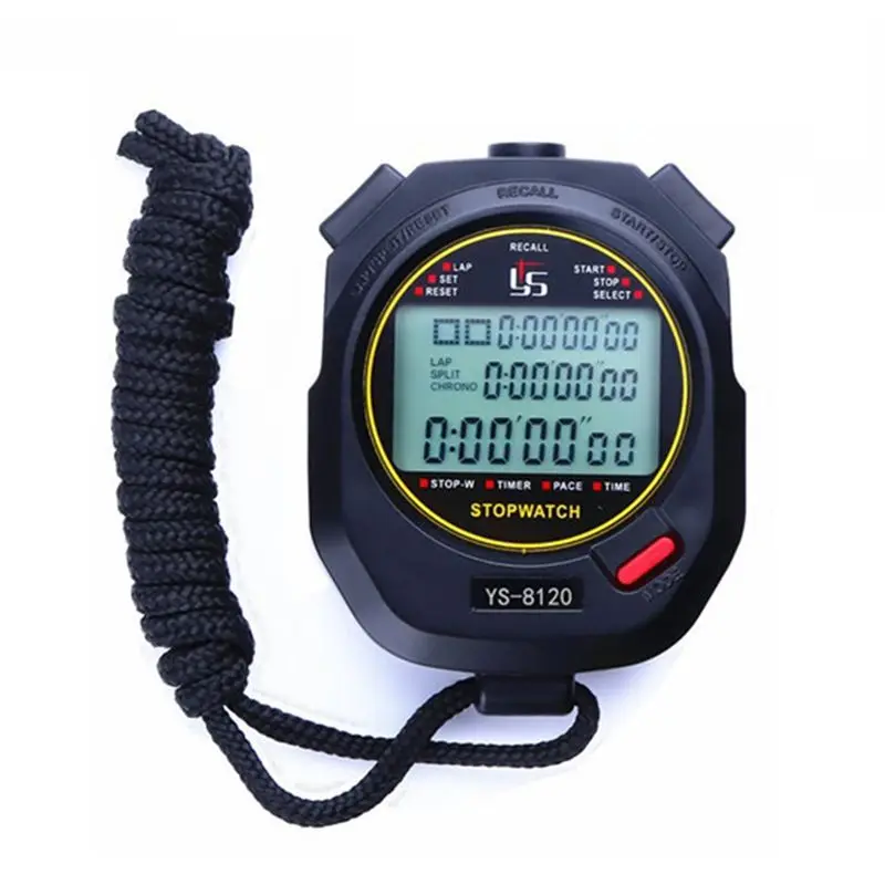 

Most-YS Digital Timer Stopwatch Chronograph Sports Training Digital Chronometers 3 Rows Display Of 120 Tracks