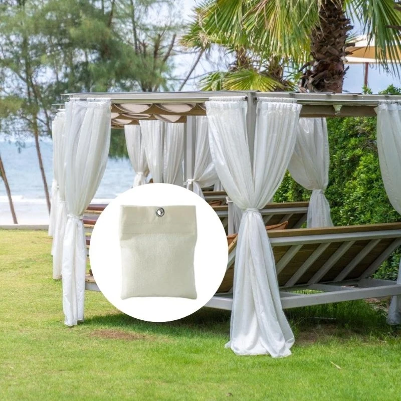 J2HB 8Pieces Portable Sturdy Outdoor Drapery Weights Convenient for Outdoor Curtains Shower Curtains and Flags Daily Use