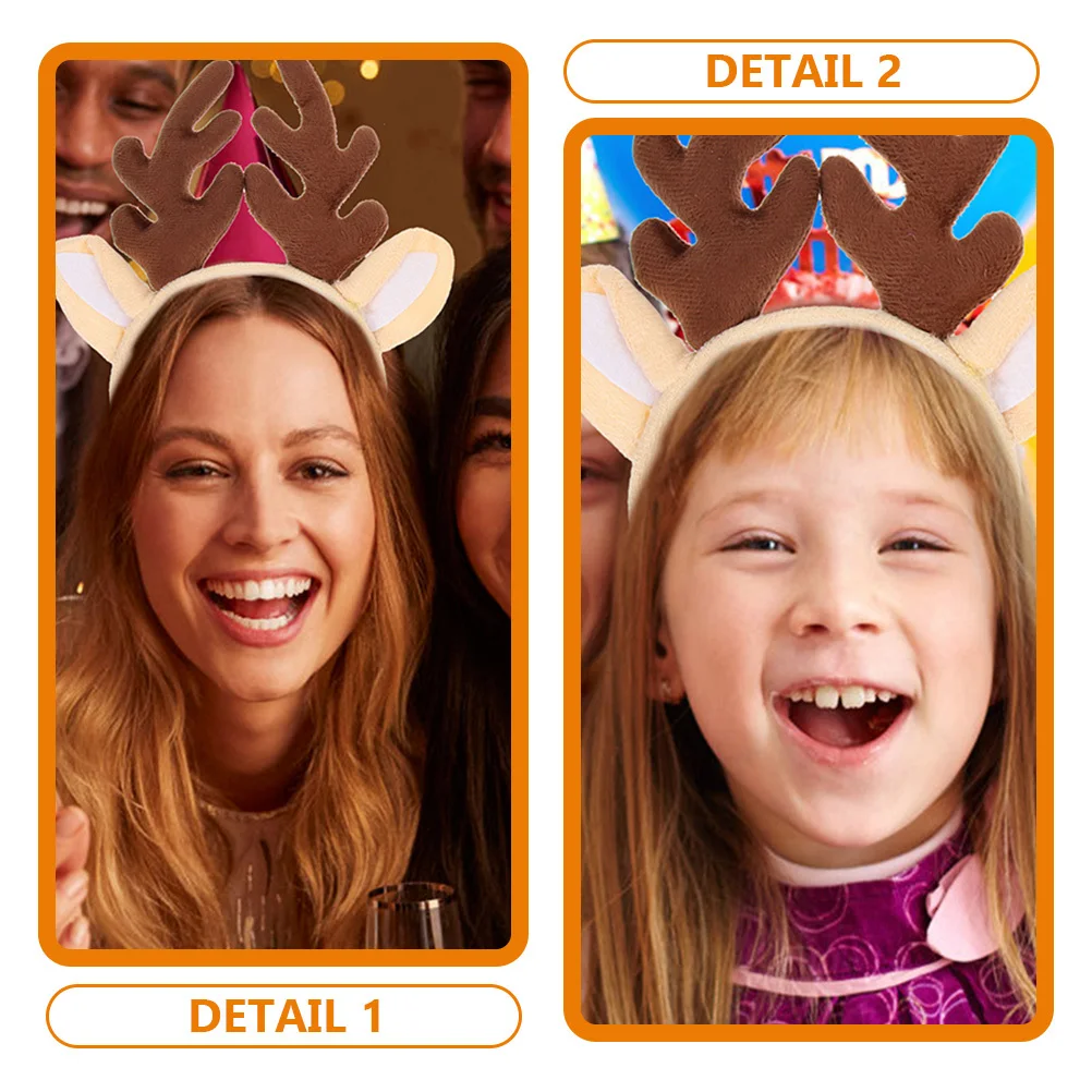 

4 шт. повязка на голову с рогами для женщин и девочек, милые аксессуары для волос, вечерние аксессуары для волос для девочек, декоративная повязка на голову, рождественский подарок