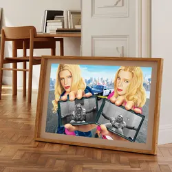 Witte Kuikens Filmposter Grappig Toilet Badkamer Canvas Print Schilderij Wall Art Slaapkamer Studeerstudio Woonkamer Woondecoratie