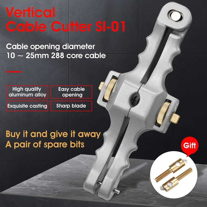 SI-01 Longitudinale Opening Mes Longitudinale Schede Kabel Slitter Fiber Optische Kabel Stripper 10-25mm