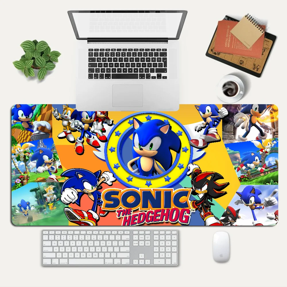 S-SonicS The H-Hedgehogs Mousepad Custom Skin Desktop Desk Mat Kawaii Gaming Accessories Students Writing Pad for PC Computer Ta