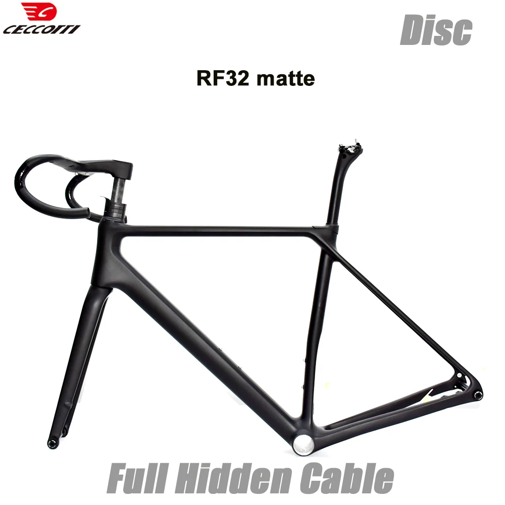 CECCOTTI RF32 Ultra light and high-strength Road Bike frame Full Hidden Cable bicycle frameset